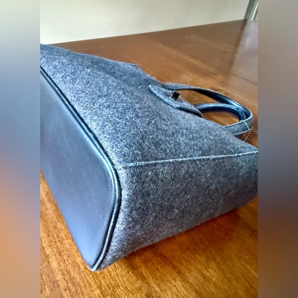 Vintage Coach Handbag German Wool Mini Turnlock Y2K 2000 - Picture 9 of 13